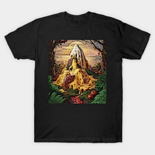 pangolin climbing cheese mountain T-Shirt